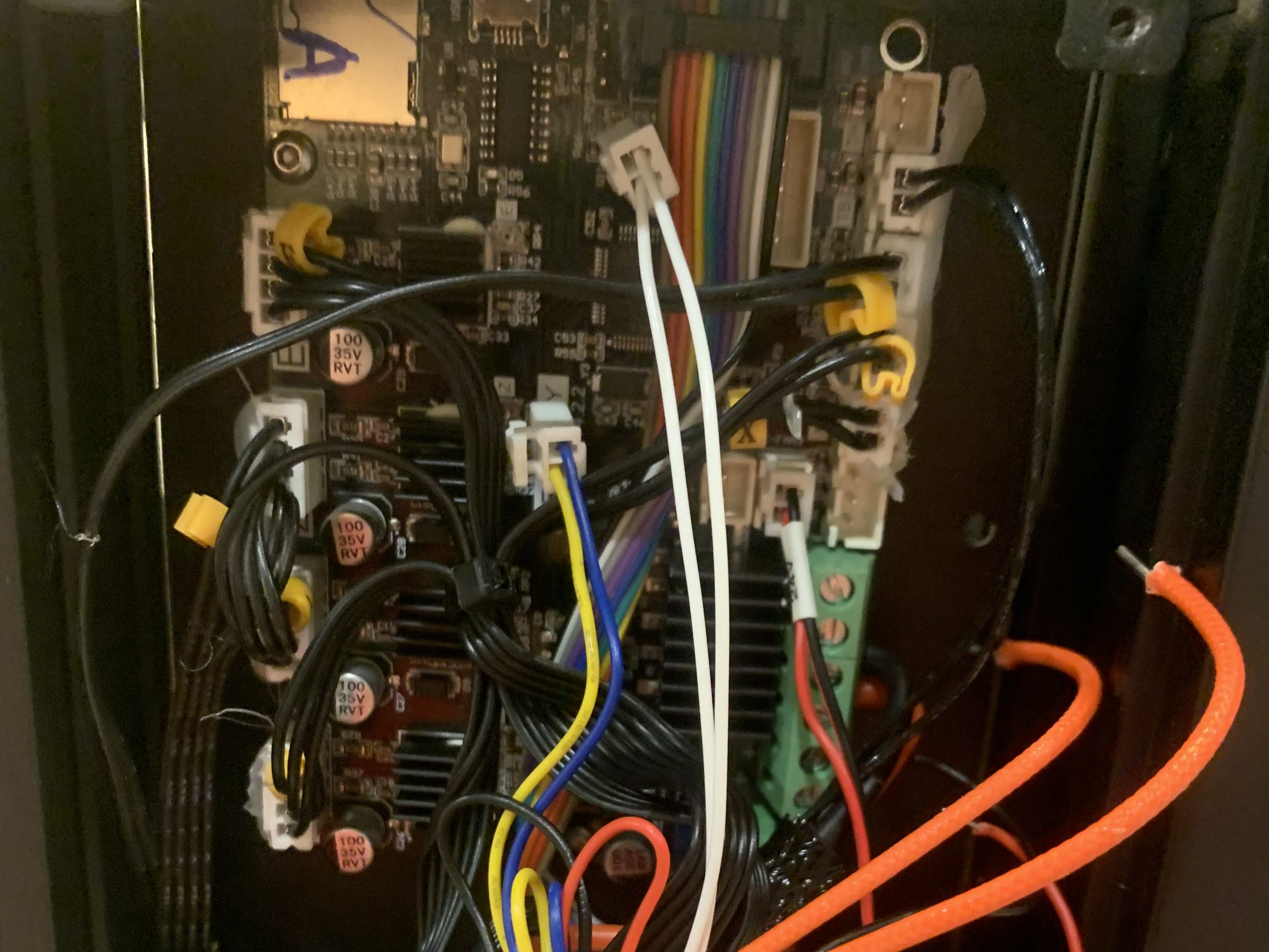 New extruder assembly and wiring calibration