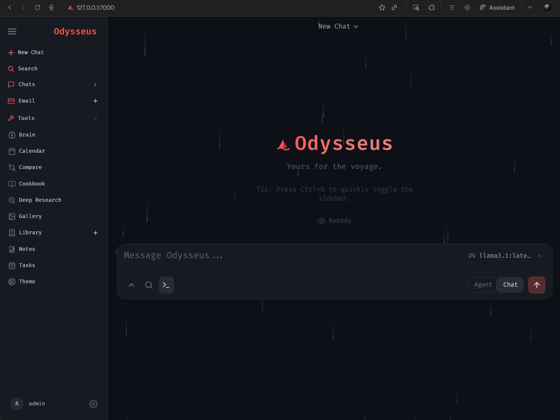 Local AI Workspace operational interface dashboard