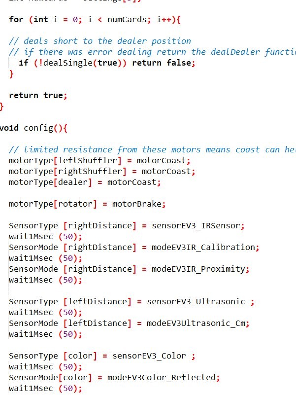 EV3 programming and testing